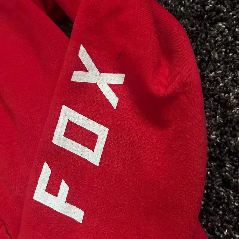 Red fox racing hoodie with